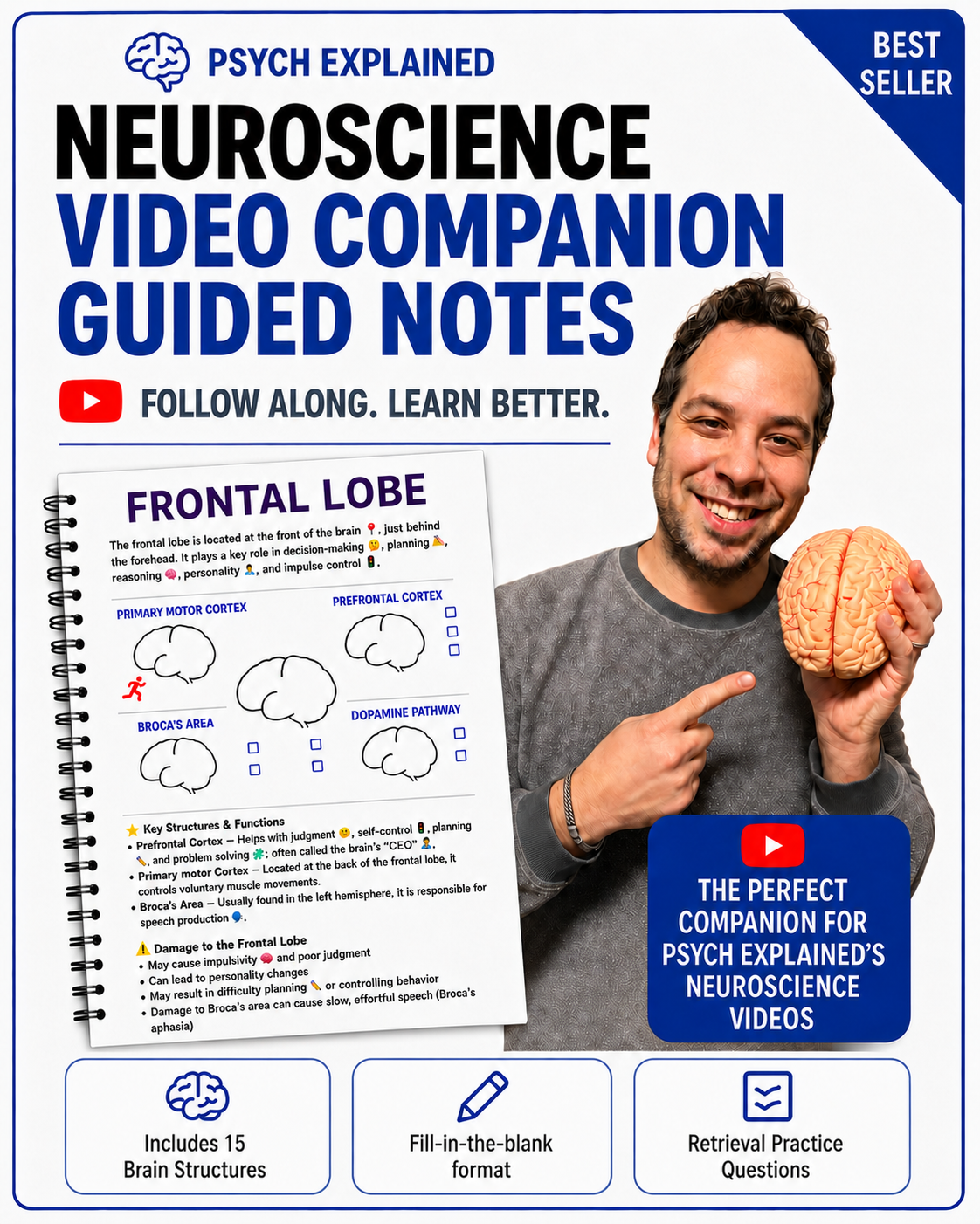 Neuroscience video companion guided notes cover